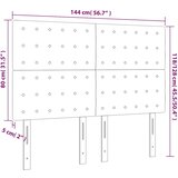  LED uzglavlje tamnozeleno 144x5x118/128 cm baršunasto | shoptok.hr