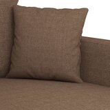  2-dijelni set sofa s jastucima smeđi od tkanine | shoptok.hr