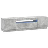 vidaXL LED TV kabinet Betonska siva Konstruirano drvo - Betonska siva | shoptok.hr
