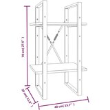 Ormarić za knjige boja hrasta 40 x 30 x 70 cm konstruirano drvo | shoptok.hr