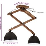  Stropna svetilka 25 W črna 29x18x85 cm E27, (21410252) | Shoptok.si