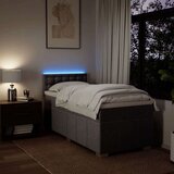 vidaXL Box spring postelja z vzmetnico taupe 90x200 cm blago | Shoptok.si