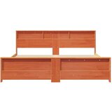  Konstrukcija postelje Voščeno rjava 180 x 200 cm Trdna borovina, (5000069979) | Shoptok.si