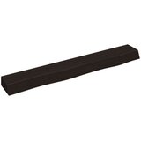  Zidna polica tamnosmeđa 80 x 10 x 6 cm od obrađene hrastovine | shoptok.hr