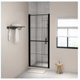  Vrata za tuš kaljeno steklo 91x195 cm črna | Shoptok.si