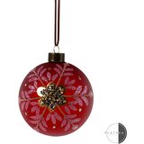  Staklena ngd kugla sa cvetićima, 10CM | ePonuda.com