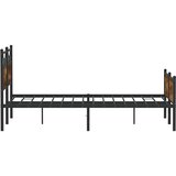  Posteljni okvir brez vzmetnice hrast 140x190 cm inženirski les, (21791718) | Shoptok.si
