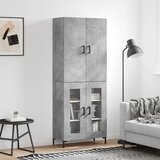  Visoka komoda siva betona 69,5x34x180 cm od konstruiranog drva | shoptok.hr