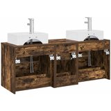  Set ormarića za kupaonicu 3 kom. Dimljeni hrast Smeđa 49,5 x 41 x 62,5 cm | Shoptok.si