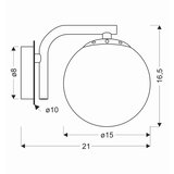 Lesnina XXXL STENSKA SVETILKA Amadeo E14 | Shoptok.si
