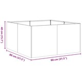  Sadilica 80x80x40 cm od nehrđajućeg čelika | shoptok.hr