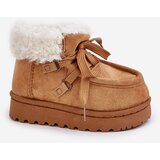 Boto FR1 Snow Boots Kids Insulated With Fur Camel Adelane | Eponuda.ba
