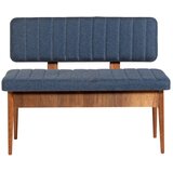 Woody Fashion trpezarijska klupa vina bank dark blue walnut