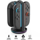 NINTENDO SWITCH 2 polnilna postaja za štiri Joy-Con kontrolerje z RGB osvetlitvijo iPega Cene
