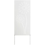 vidaXL Zaslon za zasebnost v vrtu Bela 50 x 140 cm Mnogi jeklo, (5000249907) | Shoptok.si