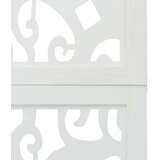 vidaXL Sobna pregrada s 6 panela bijela od masivnog drva paulovnije | shoptok.hr