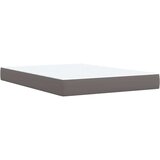 vidaXL Krevet s oprugama i madracem sivi 140x190 cm od umjetne kože | shoptok.hr