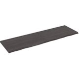 vidaXL Zidna polica tamnosiva 200 x 60 x 4 cm od obrađene hrastovine Cijene