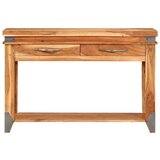 Maison Chic konzolna miza - miza ob steni 110x34x74 cm trden akacijev les, (21785761) Cene