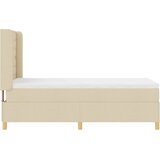  s opruga kutije s LED trakama Krema 100 x 200 cm tkanina | shoptok.hr