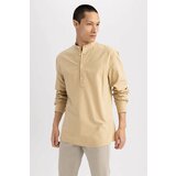 Defacto Slim Fit Stand Up Collar Long Sleeve Shirt Cene