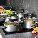 Tescoma Tava za umake od nehrđajućeg čelika s poklopcem prikladna za indukcijsko kuhalo 1,25 l Brava – | shoptok.hr