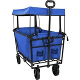  Sklopiva ručna kolica Crna 105 x 56.5 x 116 cm Oxford tkanina - Plava | shoptok.hr