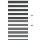 vidaXL idaXL Zebra senčilo črna 70x150 cm tkanina širina 65,9 cm poliester | Shoptok.si