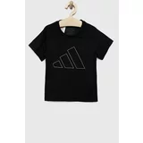 Adidas Dječja majica kratkih rukava G TR-ES BL boja: crna