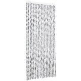 Furnova Zavesa proti mrčesu svetlo siva in temno siva 56x200 cm šenilja, (21917560) | Shoptok.si