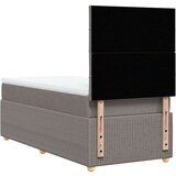  Krevet s oprugama i madracem smeđesivi 80x200 cm od tkanine | shoptok.hr