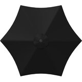  Vrtni suncobran 300 x 300 cm Poliester Pravokutni Crna | Shoptok.si