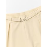 Sinsay Wide leg hlače s naborima i dekorativnim remenom | shoptok.hr