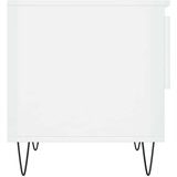  Klubska mizica visok sijaj bela 50x46x50 cm inženirski les, (20908012) | Shoptok.si