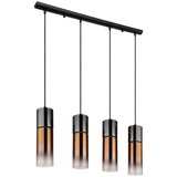 Globo 21000-4HG - Luster na sajli ANNIKA 4xE27/25W/230V crna/bakarna | Eponuda.com