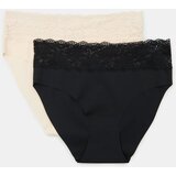 Sinsay Gaćice visokog struka s čipkastim obrubom 2 pack | shoptok.hr