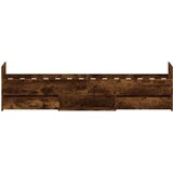  Kreveta s uzglavljem i podnožjem boja hrasta 75 x 190 cm | shoptok.hr