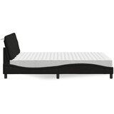  Krevet s madracem crni 120 x 200 cm od tkanine | shoptok.hr