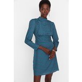 Trendyol Multicolored Waist Detailed Stand Collar Dress Trendyol Multicolored Waist Detailed Stand Collar Dress Slike