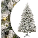 vidaXL Umjetno božićno drvce Zelena i bijela 270 cm PVC i metal | shoptok.hr