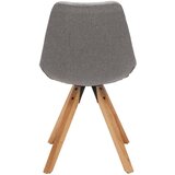 Hom`in stol, les, tekstil barve hrasta, svetlo siva | Shoptok.si