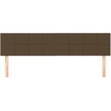  Uzglavlja tamnosmeđa 200x5x78/88 cm od tkanine | shoptok.hr