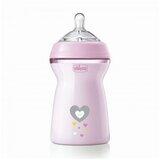 Chicco nf plastična flašica 330ml silikon 6m+ devojčice