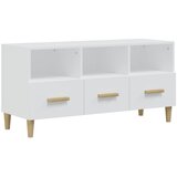 TV ormarić bijeli 102 x 36 x 50 cm od konstruiranog drva | shoptok.hr