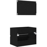  Set namještaja za kupaonicu s ladicama Zidne 2 pcs Crni hrast | shoptok.hr