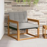  Set vanjskih sofa Čvrsto drvo akacije i Textilene Prirodna | shoptok.hr