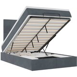Maison Chic Otomanski Posteljni okvir - Dvoposteljna postelja - Zakonska postelja z vzmetnicami siv 120x200cm žamet-J1064, (21762633) | Shoptok.si