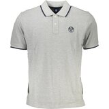 North Sails MEN&#39;S GRAY SHORT SLEEVED POLO SHIRT Cene