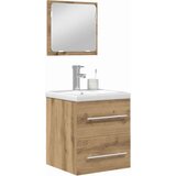vidaXL Set namještaja za kupaonicu 2 pcs Crni hrast 41 x 38.5 x 48 cm | shoptok.hr