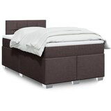 Maison Chic Box spring postelja - Vzmetna postelja z vzmetnico temno rjav 120x200 cm blago SL5360, (21902422) | Shoptok.si